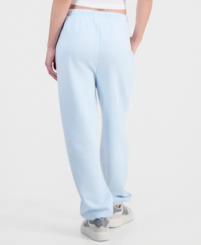 Self Esteem Juniors' New York Puff-print Jogger Pants In Blue