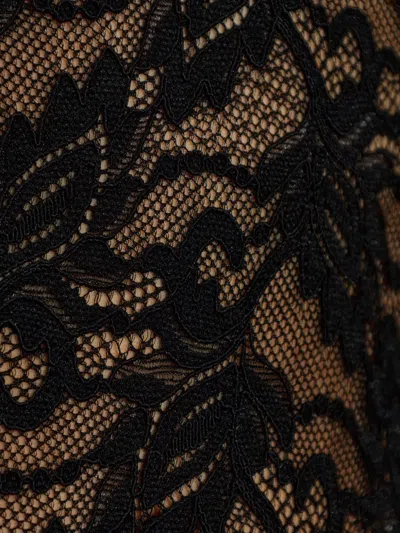 Loveshackfancy Jannie Lace Long-sleeves Bodysuit In Black