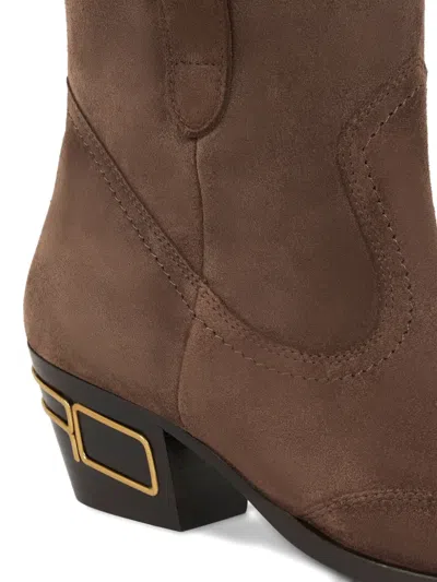 绒面皮及踝靴（4.5厘米）