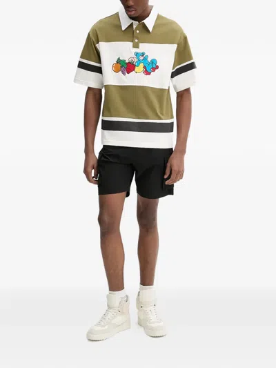 Inbetweeners Striped Teddy-bear Polo T-shirt In Multi