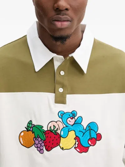 Inbetweeners Striped Teddy-bear Polo T-shirt In Multi