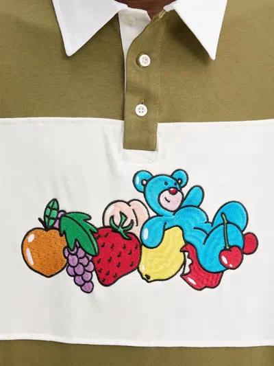 Inbetweeners Striped Teddy-bear Polo T-shirt In Multi