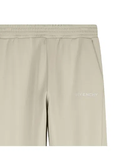 Givenchy Logo Track Pants In Neutral