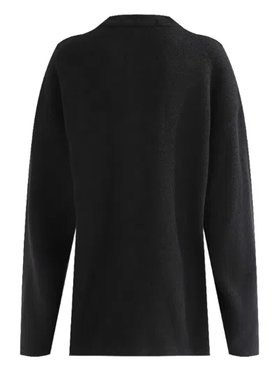 Moustache Button-up T-shirt In Black