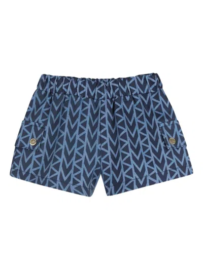 Michael Kors Patterned Baby Set In Blue