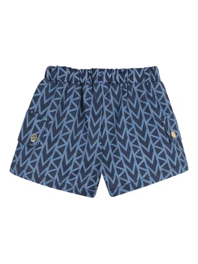 Michael Kors Patterned Baby Set In Blue