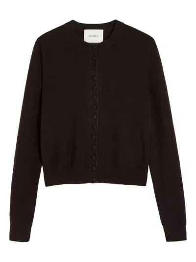 Lisa Yang Button-up Cashmere Cardigan In Brown
