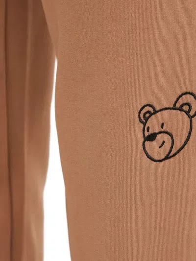 Inbetweeners Bear-motif Drawstring Trousers In Brown
