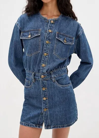 Blanknyc Long Sleeve Mini Dress In Ready Set Go In Multi