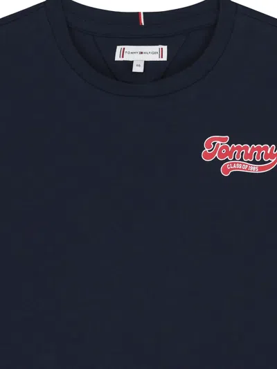 Tommy Hilfiger Junior Logo T-shirt In Blue