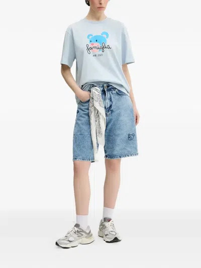 Inbetweeners Graphic Denim Shorts In Multi