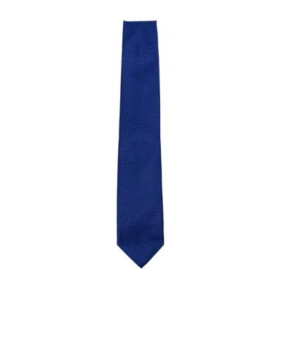 Tom Ford Patterned Tie In Blue