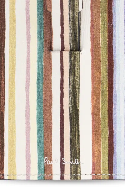 Paul Smith Leather Card Holder In Multi
