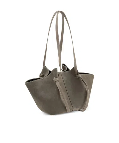 Yuzefi Double-handle Shoulder Bag In Gray