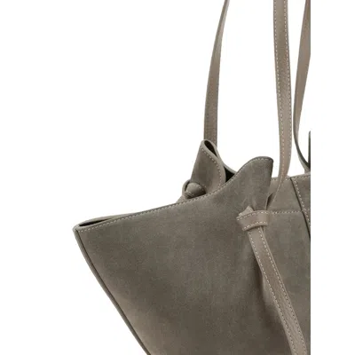 Yuzefi Double-handle Shoulder Bag In Gray