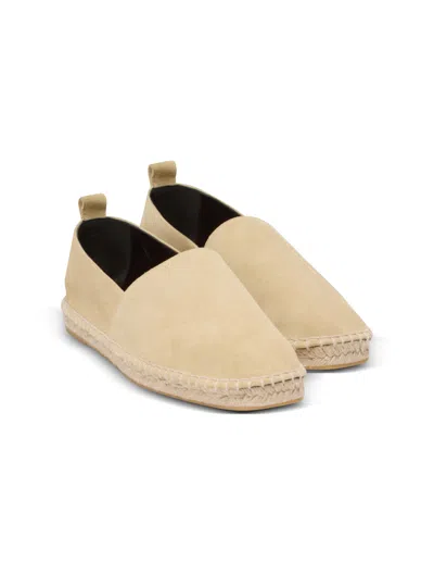Balmain Suede Logo Espadrilles In Neutral