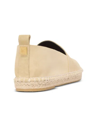 Balmain Suede Logo Espadrilles In Neutral