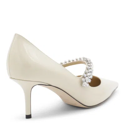 Jimmy Choo With Heel Linen In Neutral