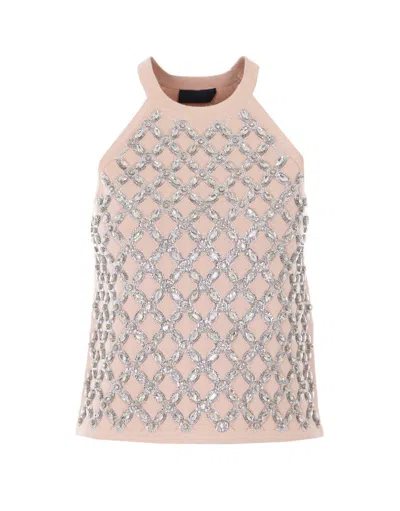 Liu •jo Jewelry Embroidered Vest In Multi