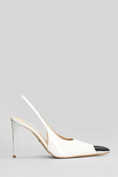 Werner Toe-cap Stiletto Pumps In White
