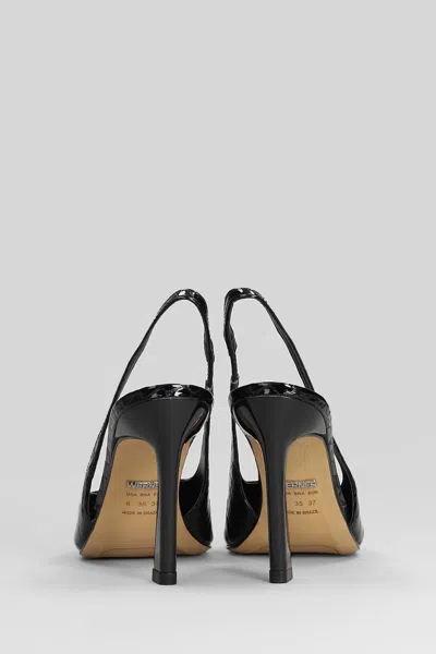 Werner Pointed Slingback Pumps In Black