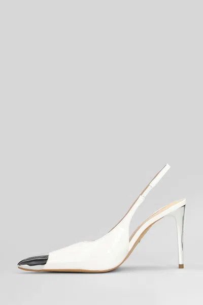 Werner Toe-cap Stiletto Pumps In White