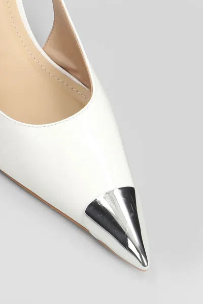 Werner Toe-cap Stiletto Pumps In White