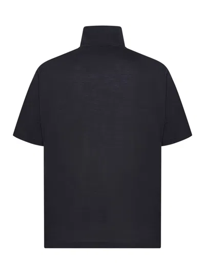 Low Brand Turtleneck Short-sleeve Sweater In Blue