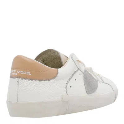 Philippe Model Prsx Lace Up Trainers In White