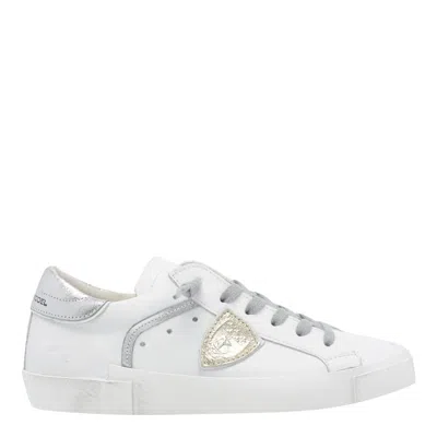 Philippe Model Prsx Triangle Patch Trainers In White