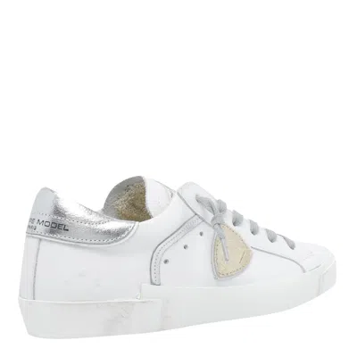 Philippe Model Prsx Triangle Patch Trainers In White