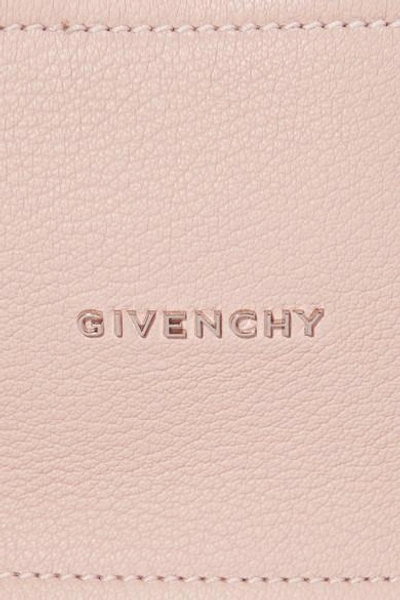 Shop Givenchy Pandora Mini Textured-leather Shoulder Bag