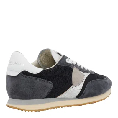 Philippe Model Round-toe Low-top Sneakers In Blue