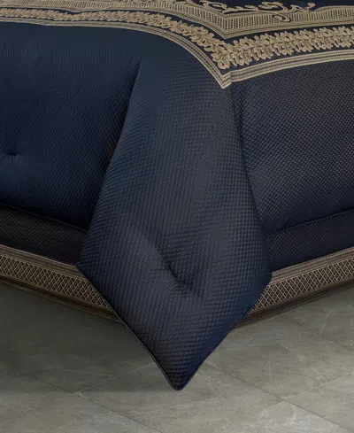 J Queen New York Excelsior 4-pc. Comforter Set, King In Blue