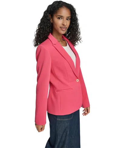 Tommy Hilfiger Women's One-button Blazer In Red