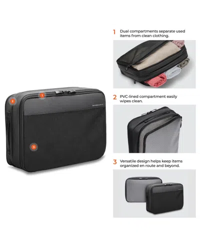 Briggs & Riley 8.5" Double-sided Packing Cube In Pattern