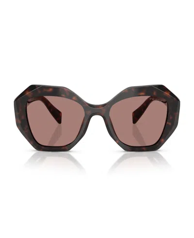 Prada 53mm Gradient Irregular Sunglasses