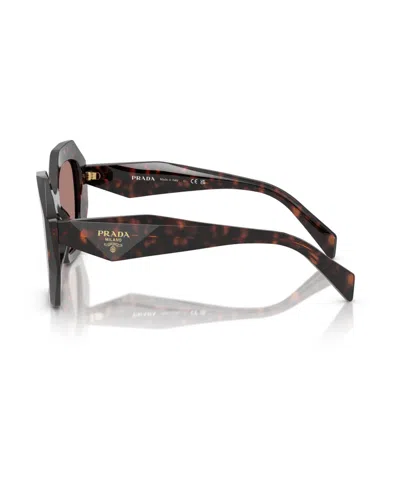 Prada 53mm Gradient Irregular Sunglasses