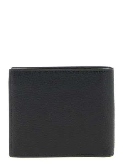 Saint Laurent Cassandre Wallet In Black