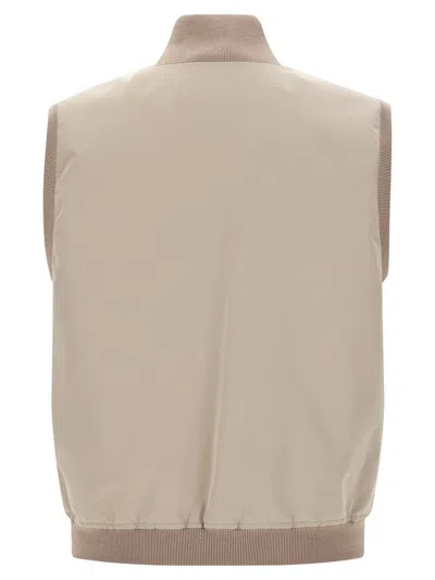 Brunello Cucinelli Thermore Padded Vest In Brown