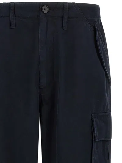 Burberry Cyrus Cargo Trousers Multiple Pocket Design In Blue