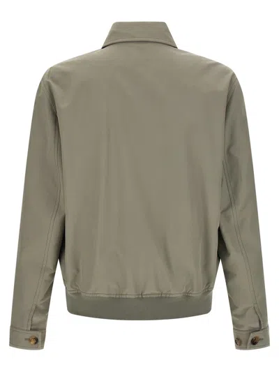 Brunello Cucinelli Long-sleeved Casual Jacket In Green