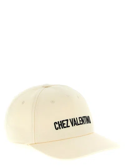 Valentino Garavani Chez Valentino Baseball Cap In White