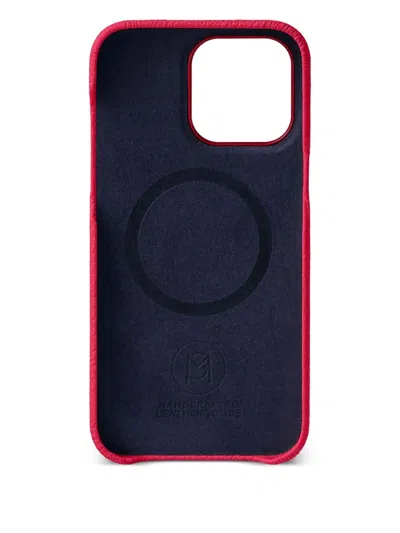 Maison De Sabre Leather Iphone 14 Pro Max Case In Pink