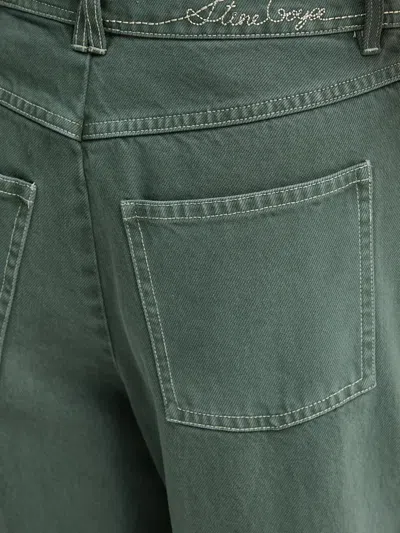 Stine Goya Panelled-design Jeans In Green