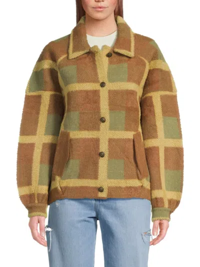 Nvlt Cropped Coatigan Peocoat In Multi