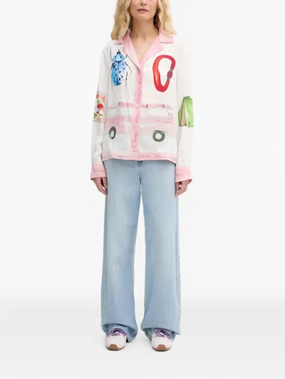 Stine Goya Graphic-print Shirt In White