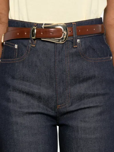 Apc Contrast-stitch Jeans In Blue