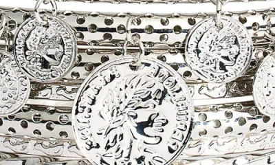 Nordstrom Rack Set Of 8 Assorted Bangle Bracelets In Silver