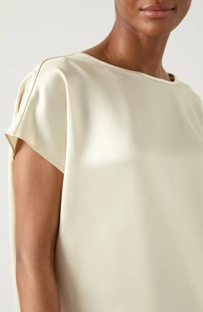 Lk Bennett Lena Sleeveless Satin Top In Sand